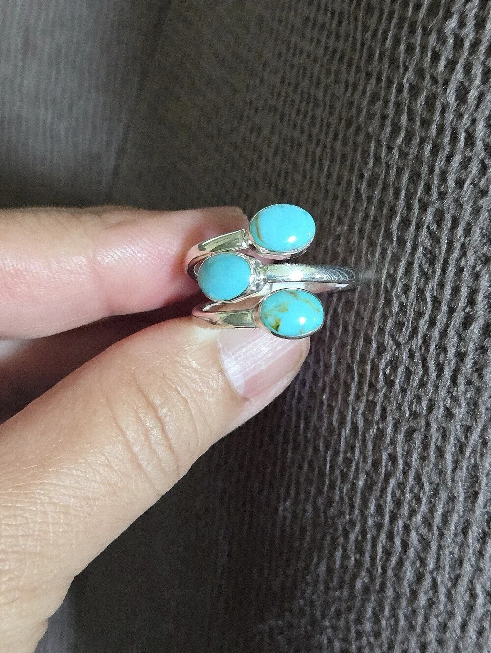 Silver🤍 Triple3️⃣ Turquoise🩵 Ring💍 - NWT